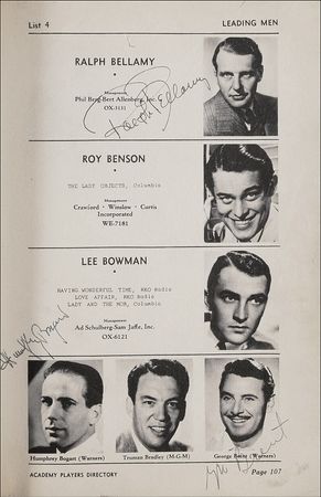 Lot #1111 Vintage Hollywood: More than 200 Hollywood stars from 1939 including Bogie, Lugosi, and the Wizard of Oz stars - Image 9