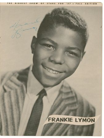 Lot #774 Buddy Holly, Frankie Lymon, and Chuck Berry: Vintage 1957 Alan Freed rock n? roll program signed by Holly, Lymon, and Berry - Image 1