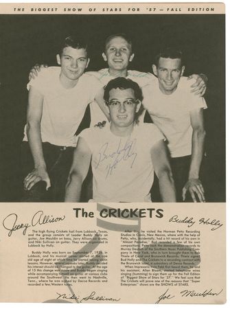 Lot #774 Buddy Holly, Frankie Lymon, and Chuck Berry: Vintage 1957 Alan Freed rock n? roll program signed by Holly, Lymon, and Berry - Image 3