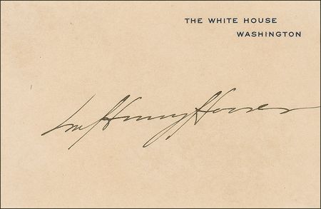 Lot #73 Herbert and Lou Henry Hoover White House Cards - Image 2