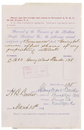 Lot #171 Henry Ward Beecher - Image 2