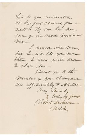 Lot #365 Robert Anderson: The Hero of Fort Sumter requests arms for his Kentucky fighters - Image 2