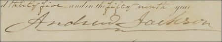 Lot #74 Andrew Jackson: Jackson artillery officer appointment with unusual War Office seal - Image 2