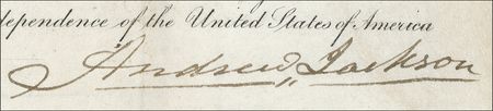 Lot #75 Andrew Jackson and Martin Van Buren: President Jackson and Secretary of State Van Buren approve an 1829 patent for “a new and useful improvement in the common wooden knob” - Image 2