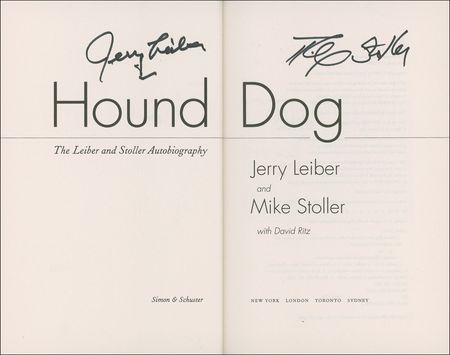 Lot #792 Jerry Leiber and Mike Stoller Book - Image 1