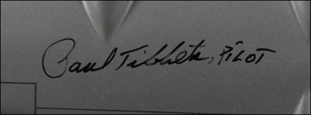 Lot #382 Enola Gay: Paul Tibbets: The Enola Gay’s pilot signs his famous aircraft - Image 3