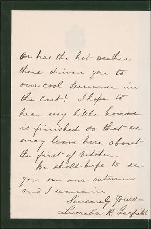 Lot #51 Lucretia Garfield - Image 2