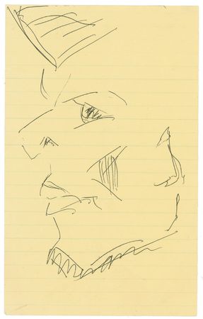 Lot #994 Katharine Hepburn List and Sketch - Image 2