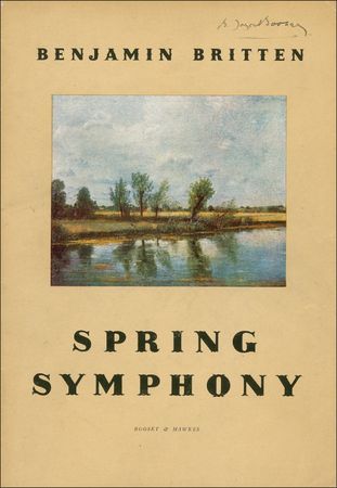 Lot #739 Benjamin Britten Music Book - Image 2
