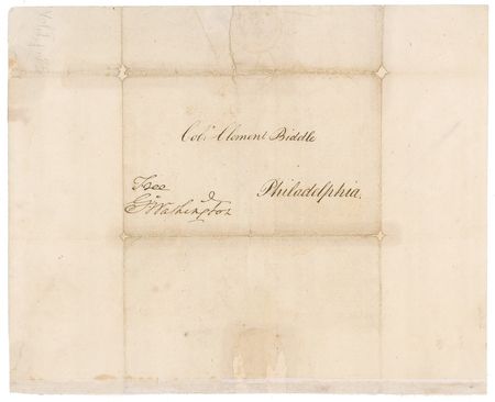 Lot #158 George Washington: Scarce full Washington free frank to Clement Biddle, the inefficient Commissary General at Valley Forge - Image 2