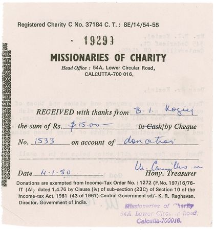 Lot #267 Mother Teresa Typed Letter Signed - Image 2