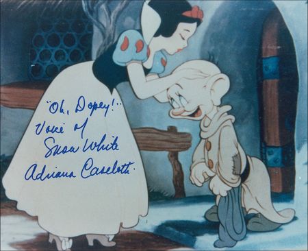 Lot #598 Disney: Adriana Caselotti Signed Photographs - Image 1
