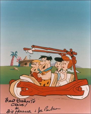 Lot #606 Bill Hanna and Joe Barbera Signed Photographs - Image 2