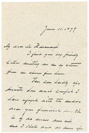 Lot #19 Grover Cleveland: “If such reports of my