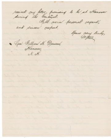 Lot #305 Supreme Court: Salmon P. Chase: A chief justice joins Dartmouth for its 100th anniversary - Image 2
