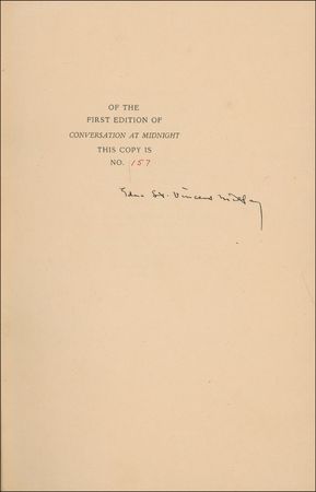Lot #529 Edna St. Vincent Millay Book - Image 1