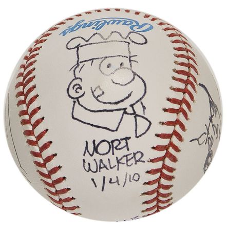 Lot #583 Cartoonists Baseball - Image 1