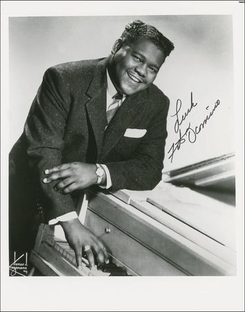 Lot #715 Fats Domino Signed Photographs - Image 1