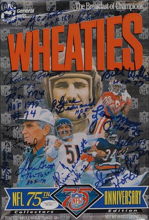 Lot #1158 Football Wheaties Box - Image 1