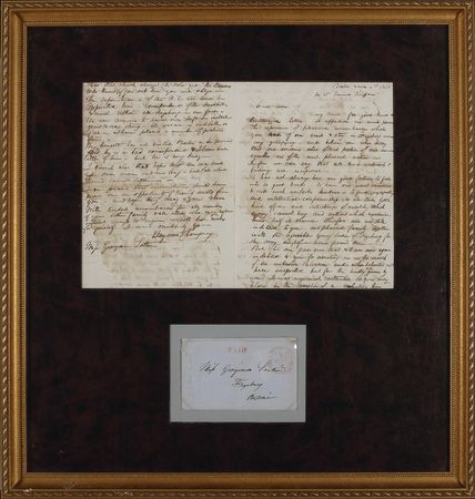Lot #481 Benjamin Champney Handwritten Letter Signed - Image 1