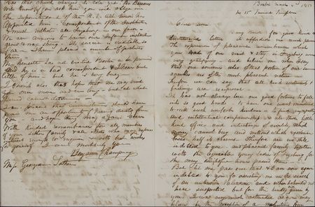Lot #481 Benjamin Champney Handwritten Letter Signed - Image 2