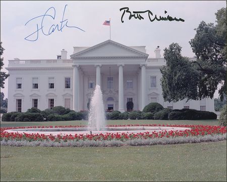 Lot #21 Bill Clinton and Jimmy Carter Signed