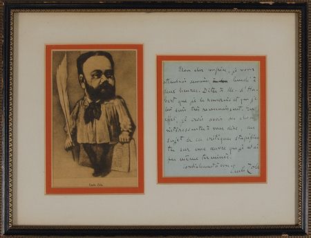 Lot #578 Emile Zola: ?I have some interesting things to tell you regarding those astounding critiques on a work which I have not yet finished? - Image 1