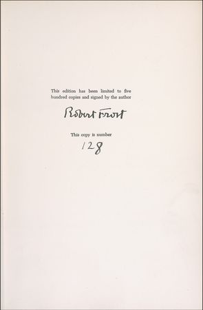 Lot #501 Robert Frost Book - Image 1