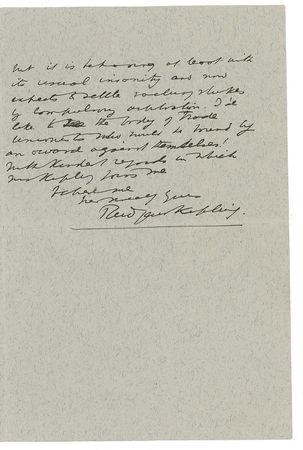 Lot #516 Rudyard Kipling: After a visit to a club, Kipling surprises a friend with a gift - Image 2