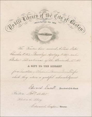 Lot #212 Edward Everett Signed Documents - Image 1