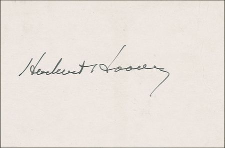 Lot #65 Herbert Hoover: ?I don?t see much for a national celebration about anything. You and I might celebrate the fact that we once lived in the Golden Age? - Image 1