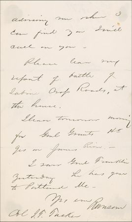 Lot #372 T. E. G. Ransom: “I leave tomorrow morning for Genl. Grant’s Hq —One of Grant’s favorite officers prepares to meet - Image 2