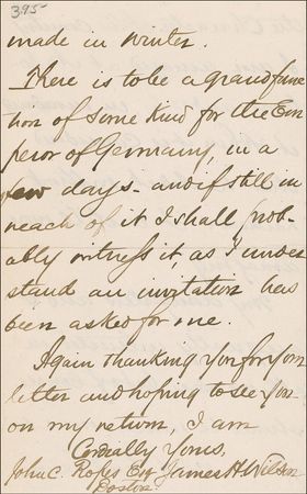 Lot #387 James H. Wilson: Jefferson Davis’ captor marvels at the wonders of St. Petersburg and the audacity of Napoleon - Image 4