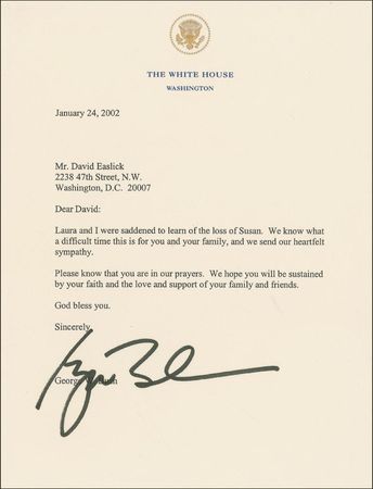 Lot #11 George W. Bush: President Bush reaches out