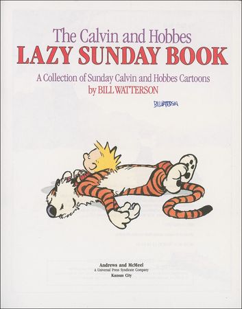 Lot #626 Bill Watterson Book - Image 1