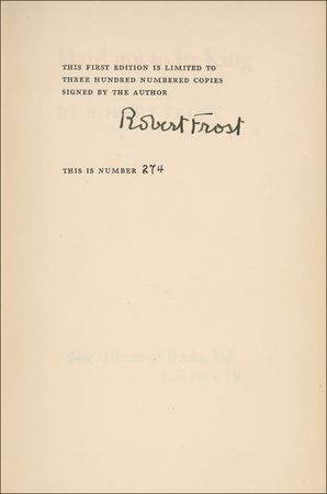 Lot #503 Robert Frost Book - Image 1
