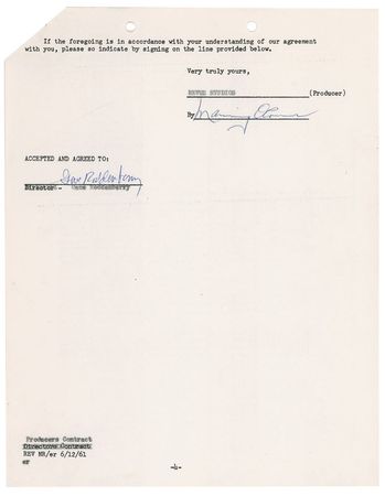 Lot #1051 Star Trek: Gene Roddenberry: The Star Trek creator agrees to work on The Virginian - Image 2