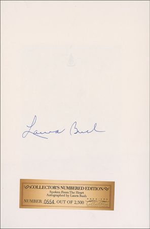 Lot #12 Laura Bush Book