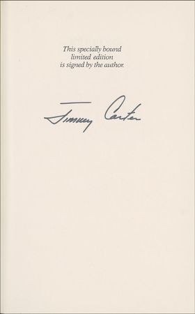 Lot #15 Jimmy Carter Book