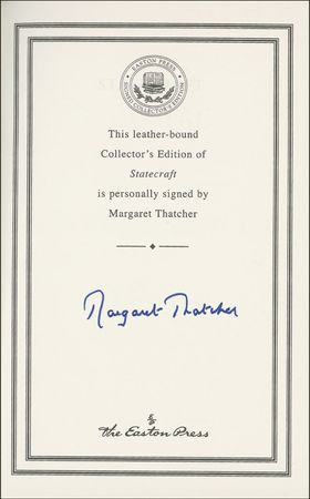Lot #313 Margaret Thatcher Book - Image 1