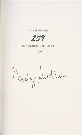 Lot #225 Rudy Guiliani - Image 1