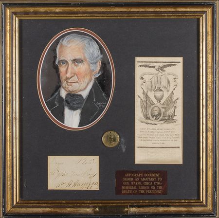 Lot #61 William Henry Harrison Signed Document - Image 1