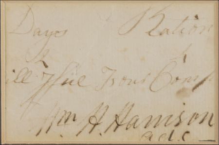 Lot #61 William Henry Harrison Signed Document - Image 2