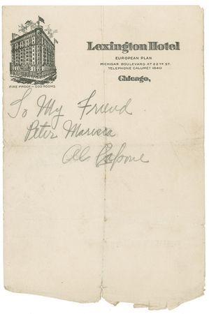 Lot #181 Al Capone: Along with his exclusive magazine interview entitled ‘How Al Capone Would Run This Country,’ Scarface provides his very rare and bold signature - Image 1