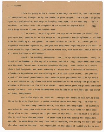 Lot #181 Al Capone: Along with his exclusive magazine interview entitled ‘How Al Capone Would Run This Country,’ Scarface provides his very rare and bold signature - Image 3