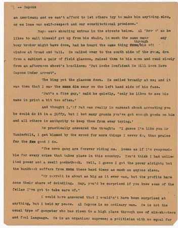 Lot #181 Al Capone: Along with his exclusive magazine interview entitled ‘How Al Capone Would Run This Country,’ Scarface provides his very rare and bold signature - Image 4