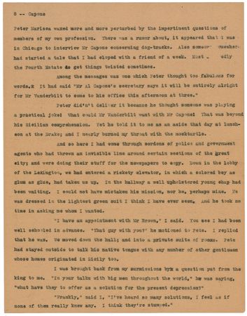 Lot #181 Al Capone: Along with his exclusive magazine interview entitled ‘How Al Capone Would Run This Country,’ Scarface provides his very rare and bold signature - Image 9