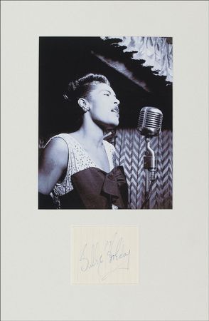 Lot #741 Billie Holiday Signature - Image 1