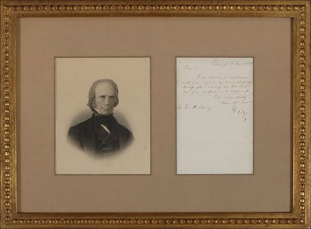 Lot #188 Henry Clay Handwritten Letter Signed - Image 1