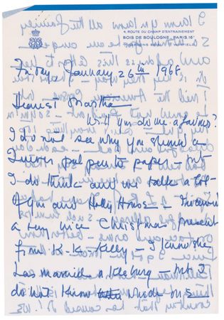 Lot #319 Wallis, Duchess of Windsor: ?Some say that the buyers are here in force in spite of L.B.J.? - Image 1